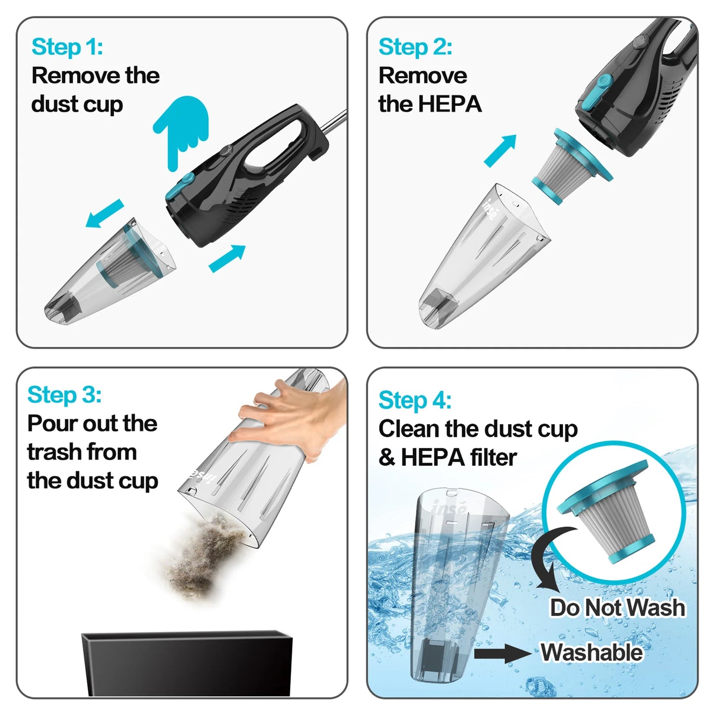 Powerful Corded Vacuum Cleaner: 2-in-1 Stick & Handheld
