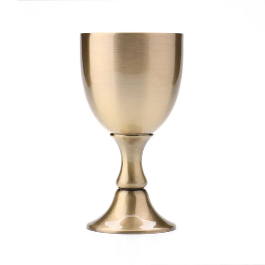 Vintage Copper Wine Goblet - Handcrafted 100ml Chalice