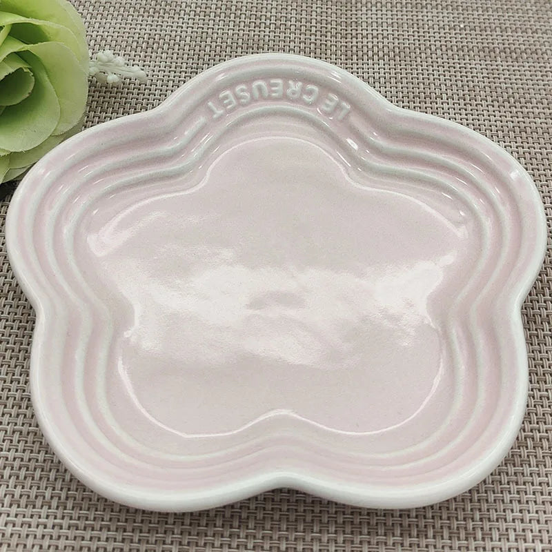 Charming Blossom Ceramic Dish - 5.5 Inch Flower Plate