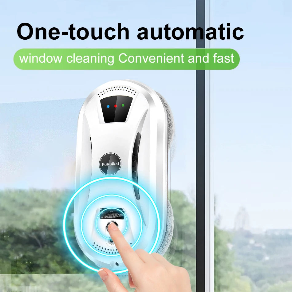 PuRuiKai Smart AI Window Cleaning Robot with Remote Control