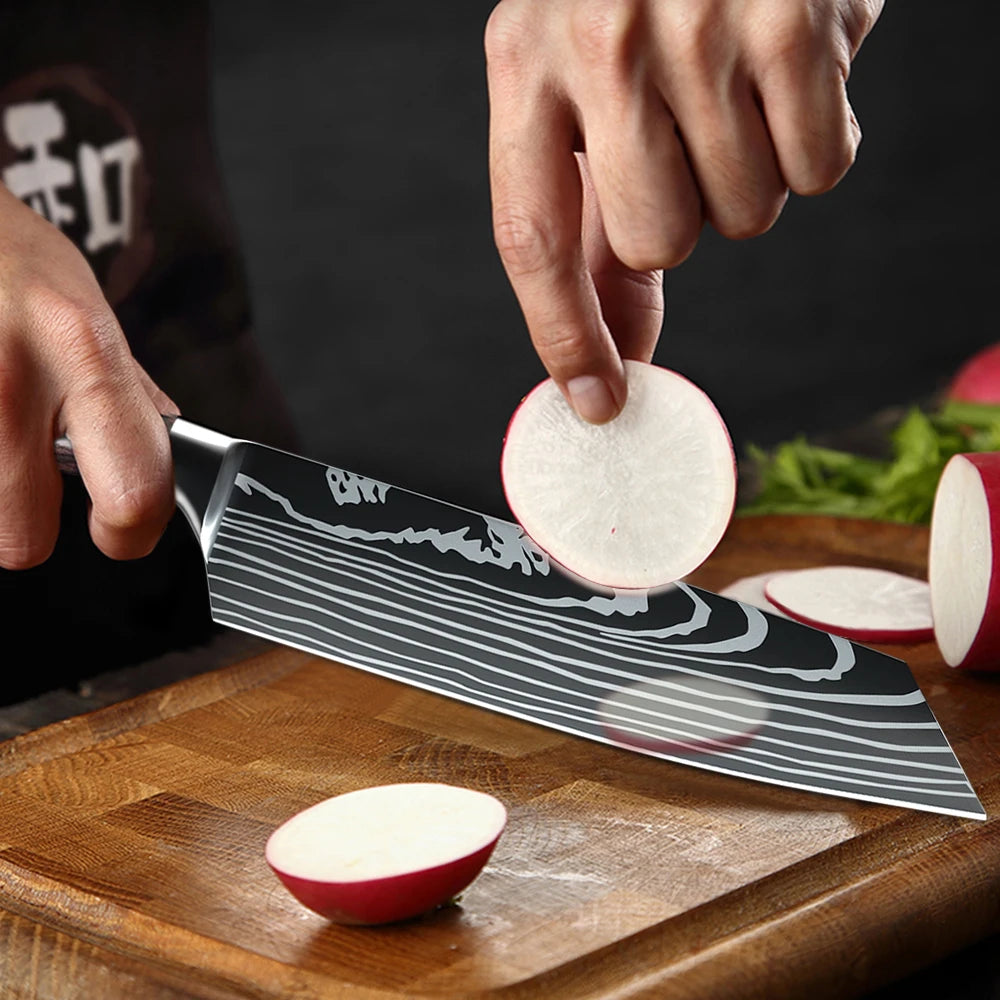 8-Inch Japanese Kiritsuke Knife: Precision Cutting for Every Dish