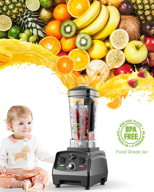 Biolomix 3HP 2200W Blender Timer Juicer 2L BPA Free