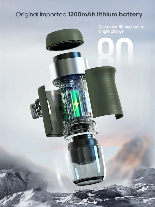 Portable Espresso Maker: Wireless Coffee Machine for Travel & Home