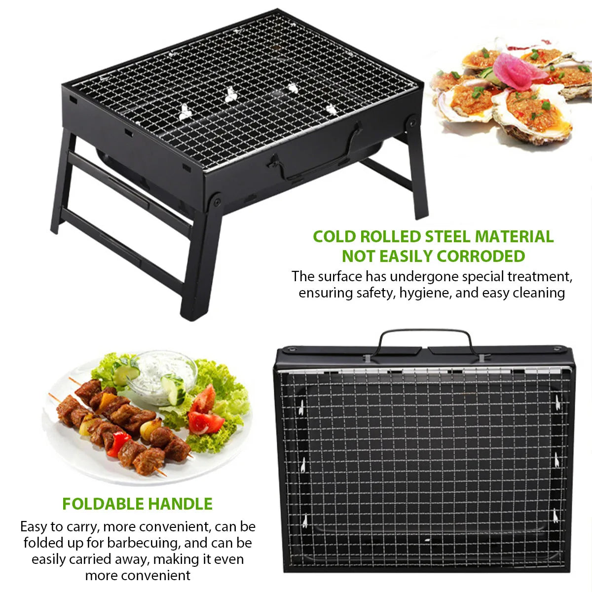 Portable Charcoal Grill: Compact BBQ for Camping & Picnics