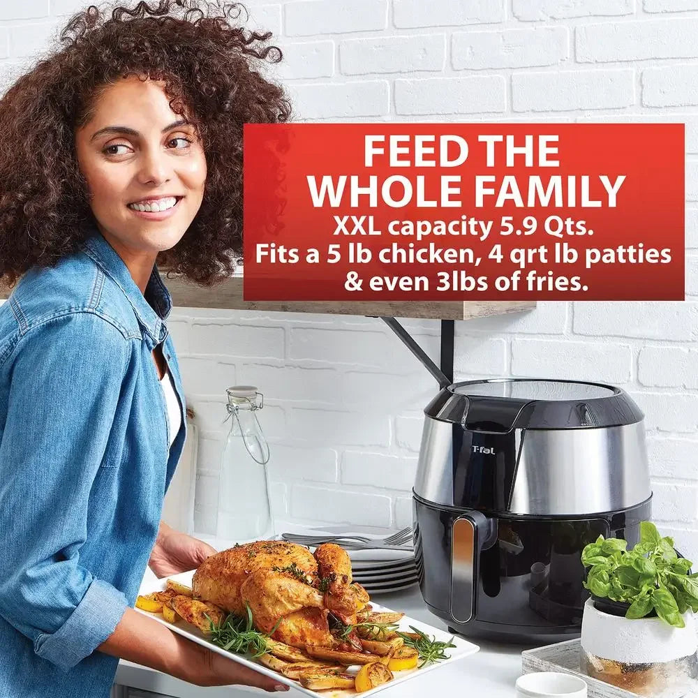 The Ultimate 2-in-1 Air Fryer & Indoor Grill (XXL Family Size)