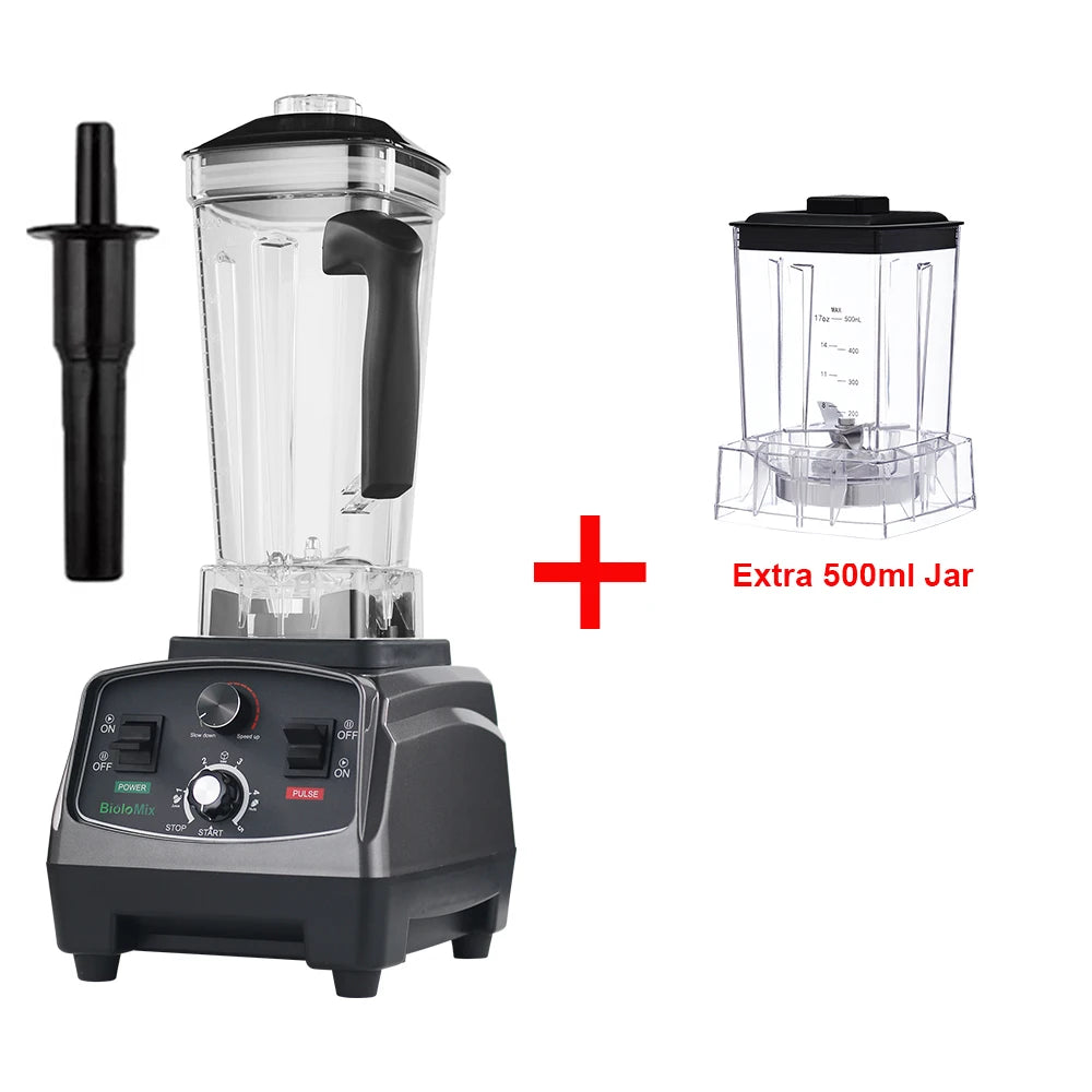 Biolomix 3HP 2200W Blender Timer Juicer 2L BPA Free