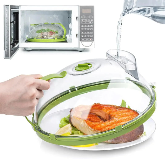 Microwave Food Cover with Handle: Steam & Keep Food Fresh!