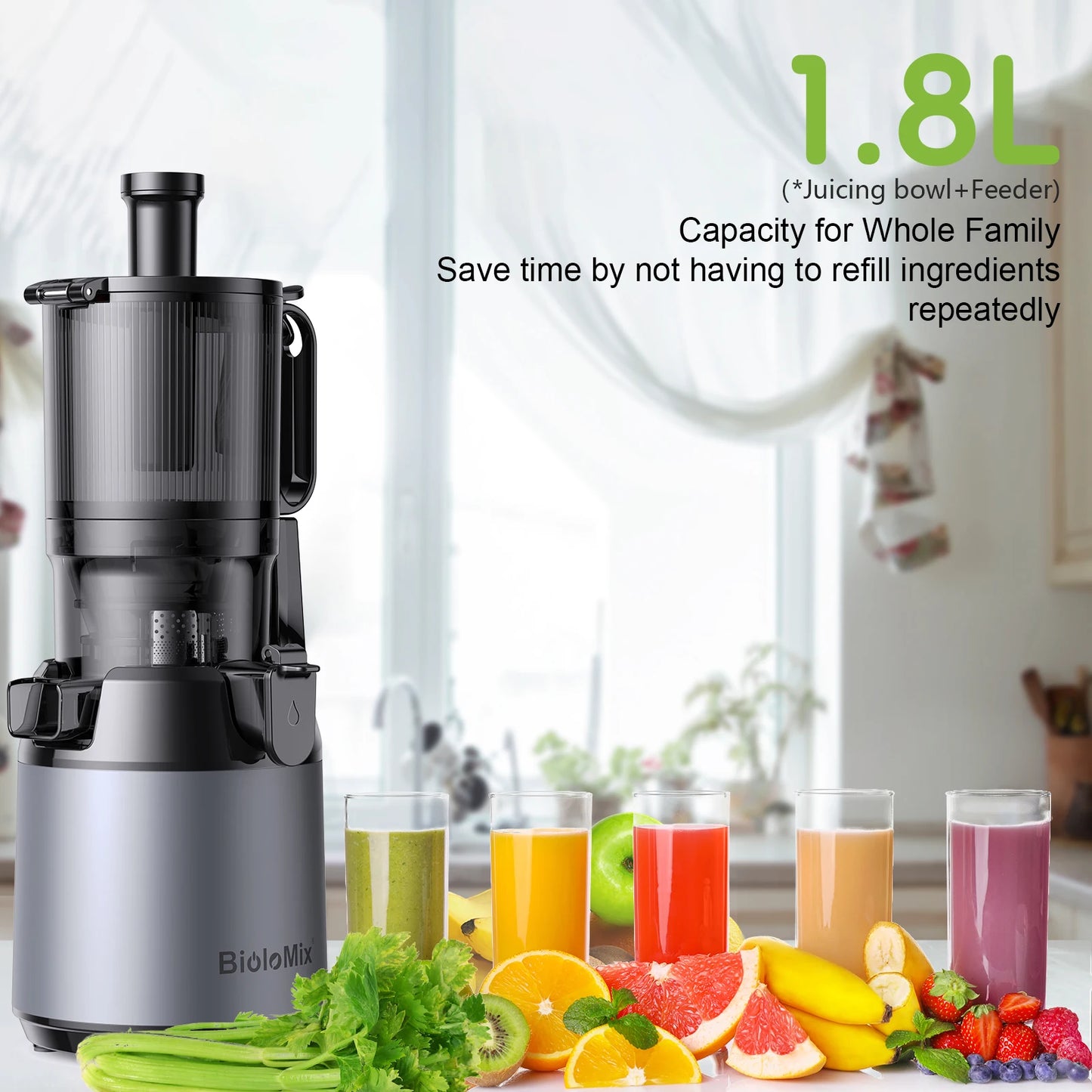 The Ultimate Nutrient Extractor: BioloMix Slow Masticating Juicer