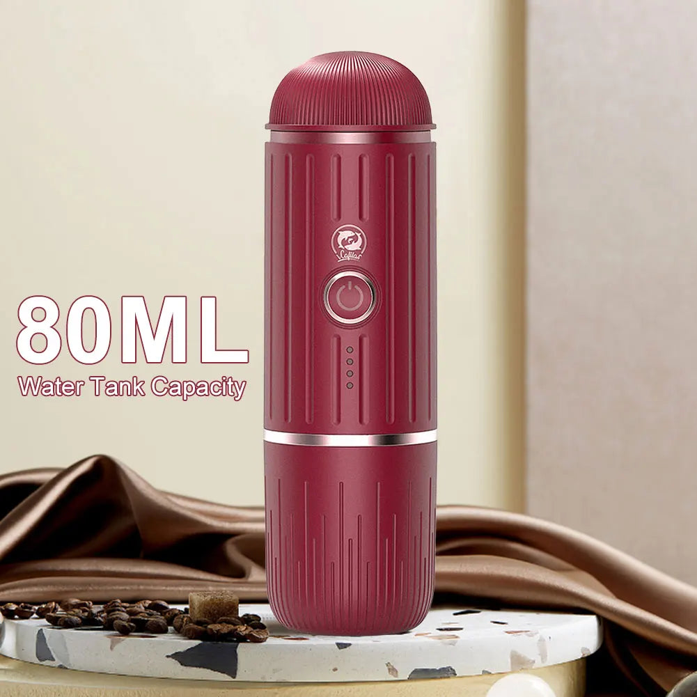 2-in-1 Portable Electric Espresso Maker | Heats Water | For Capsules & Grounds