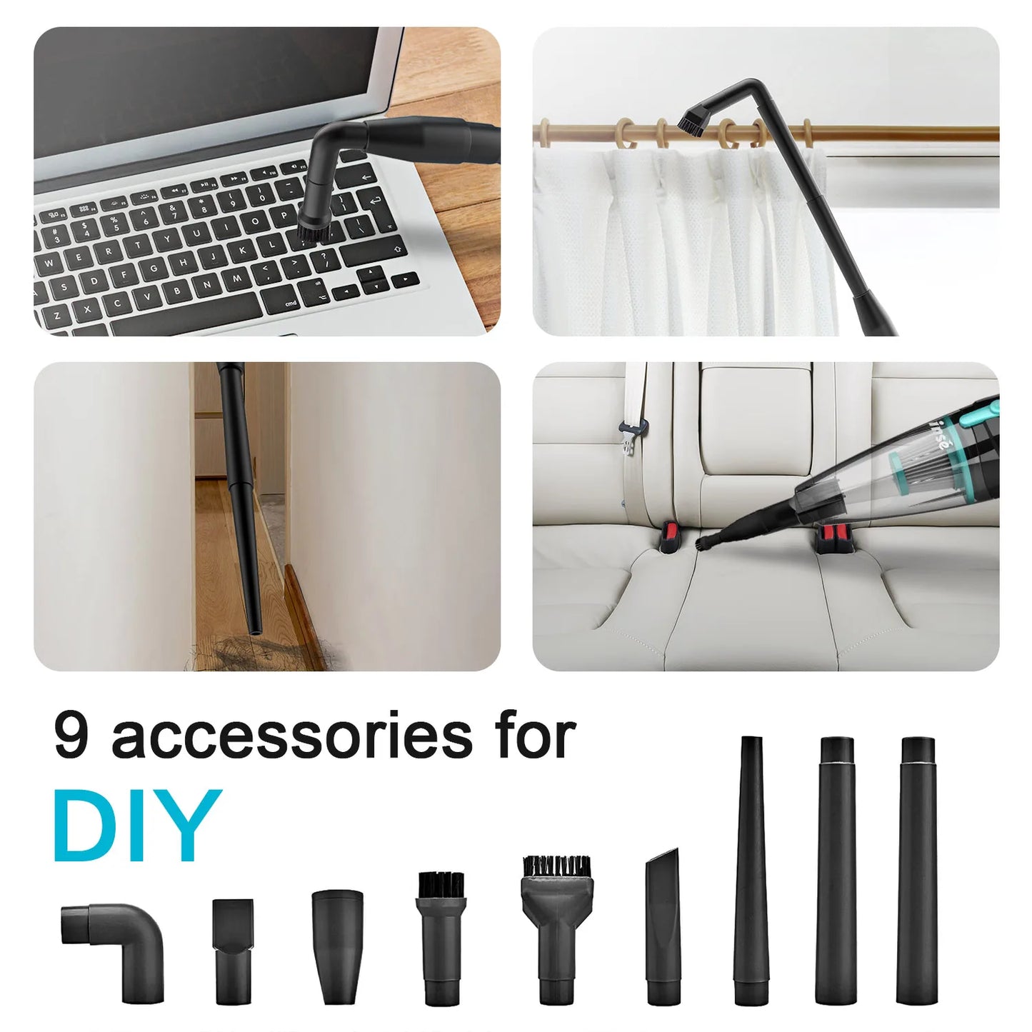Powerful Corded Vacuum Cleaner: 2-in-1 Stick & Handheld