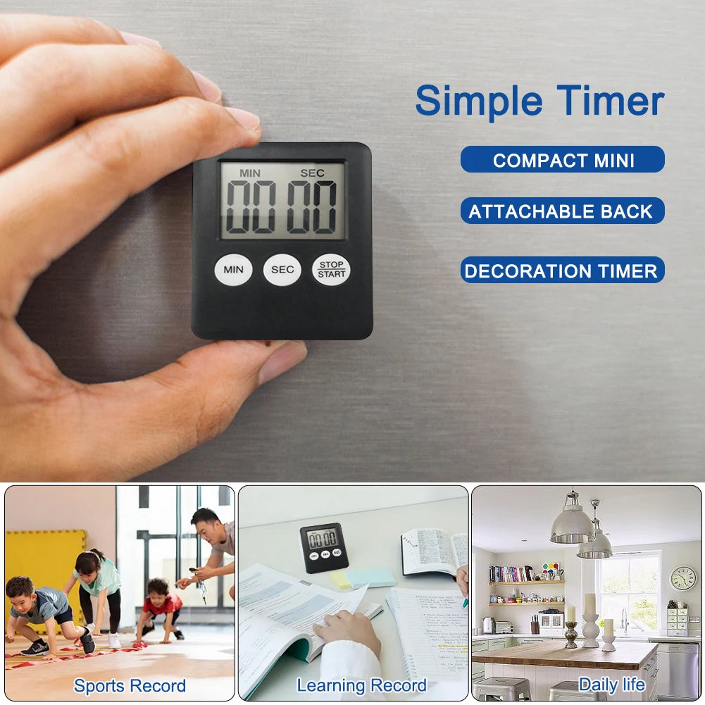 Multi-Pack Digital Timer: Kitchen, Sports & More!
