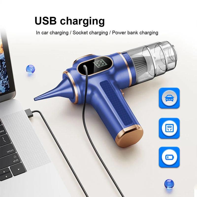 Powerful Suction: BELIBUY Portable Car & Home Vacuum