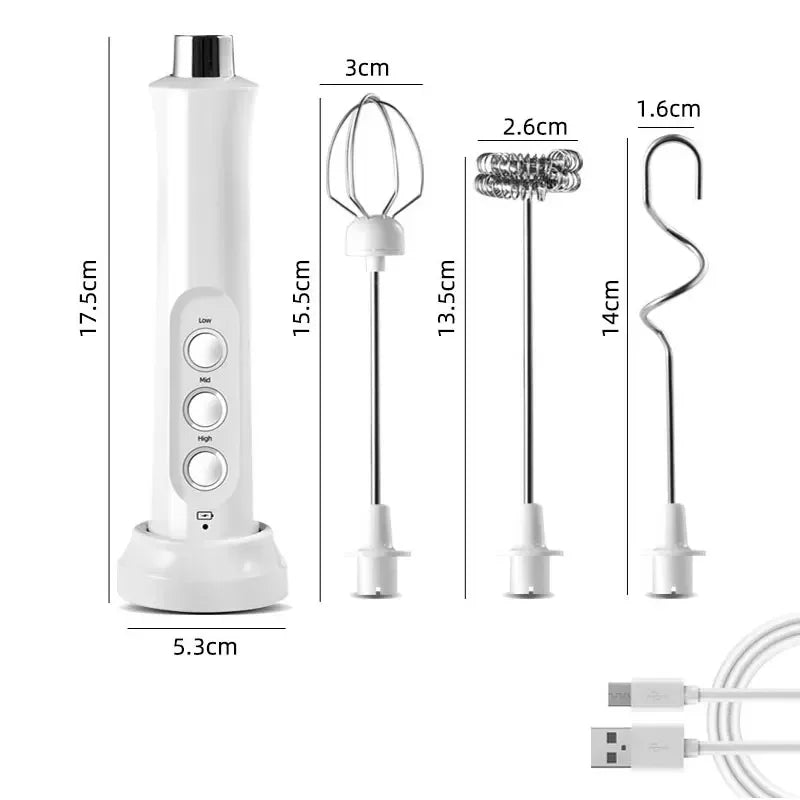 3-in-1 Wireless Milk Frother: Your Secret to Perfect Coffee & Baking