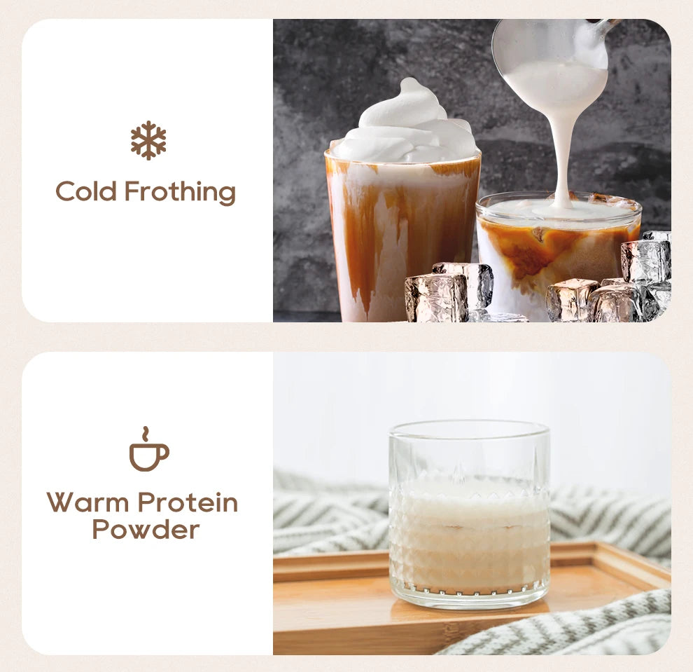 4-in-1 Automatic Milk Frother: Hot & Cold, Latte Perfection