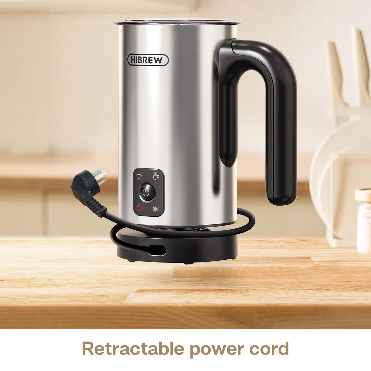 4-in-1 Automatic Milk Frother: Hot & Cold, Latte Perfection