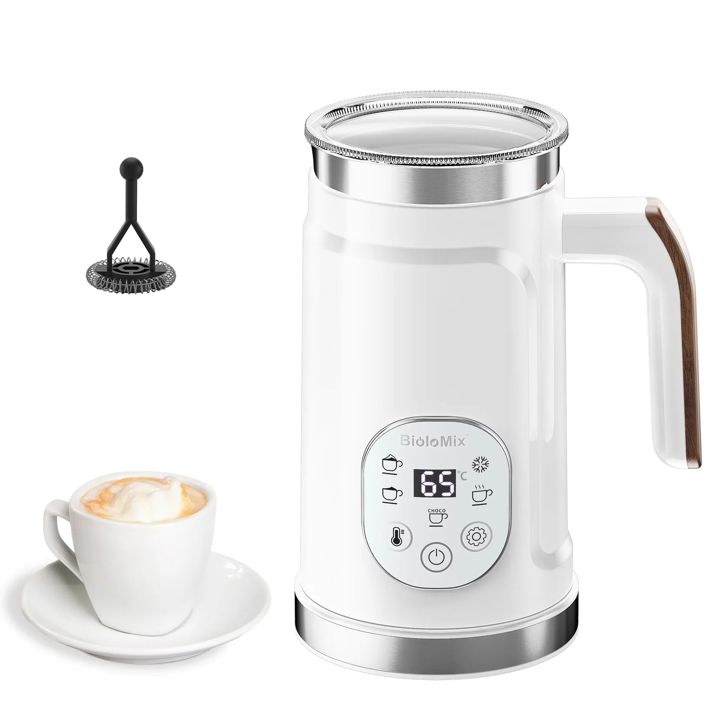 5-in-1 Milk Frother: Create Perfect Lattes at Home