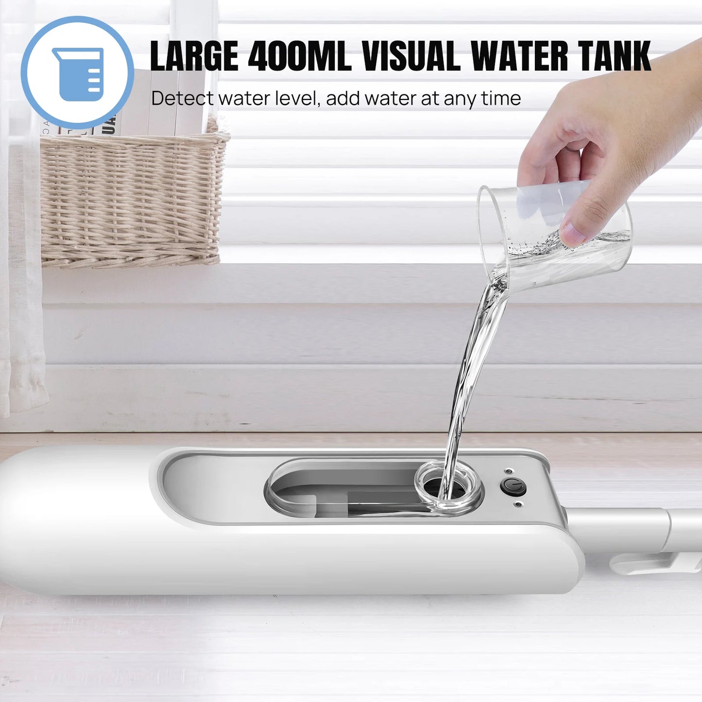 1500W Steam Mop: Powerful, Chemical-Free Cleaning