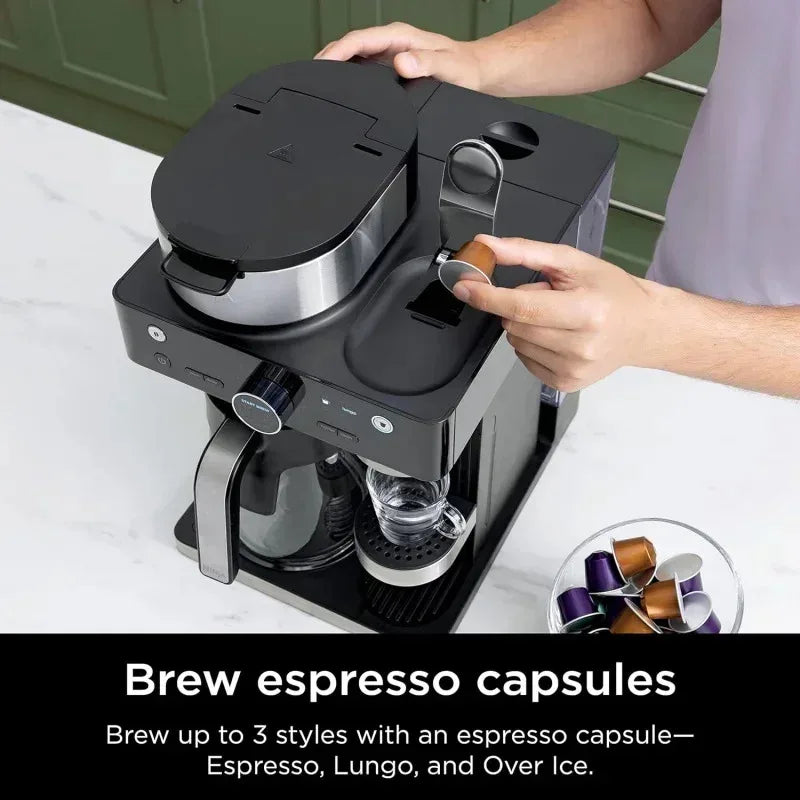 Ninja Espresso & Coffee Barista System (Grounds & Nespresso Compatible)