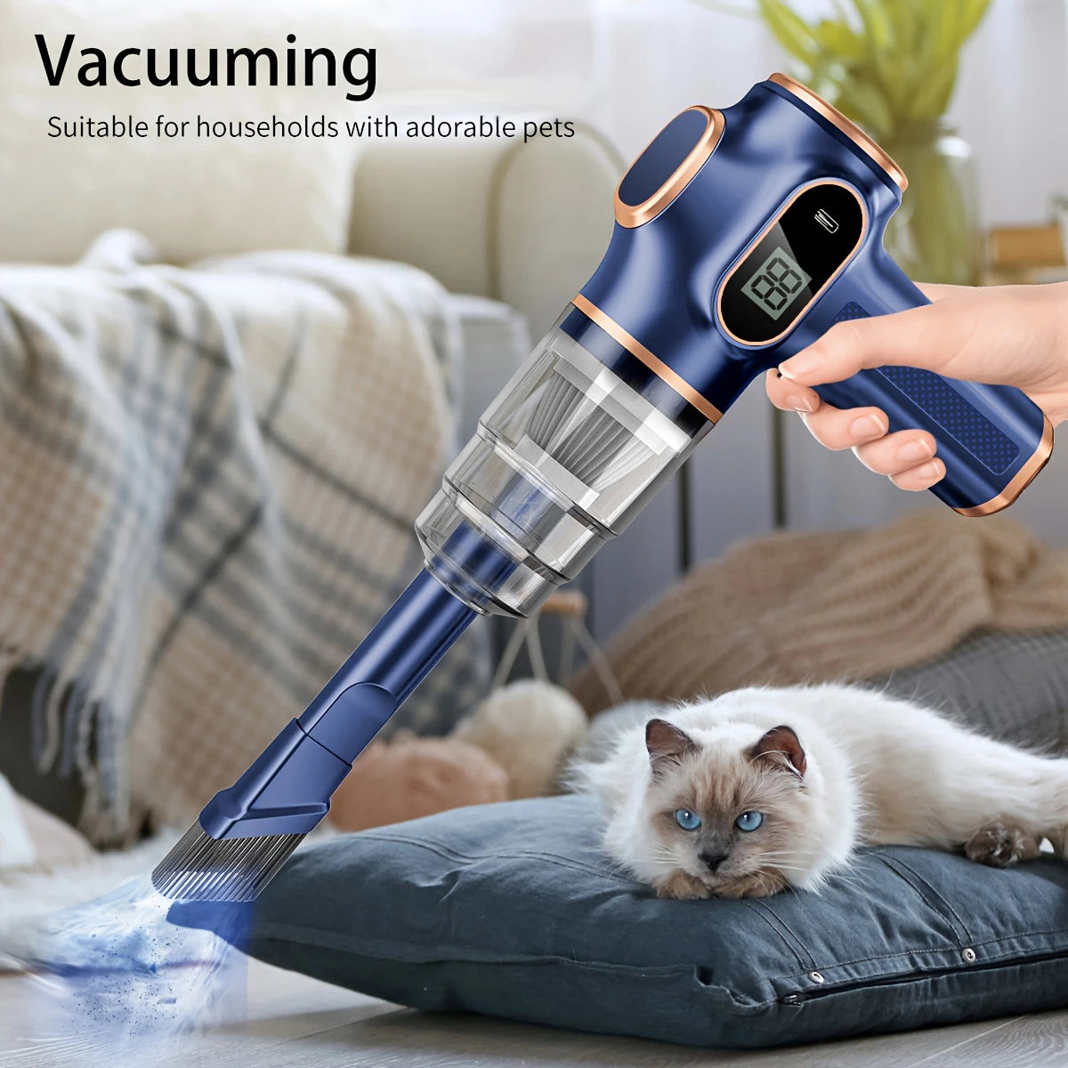 Powerful Suction: BELIBUY Portable Car & Home Vacuum