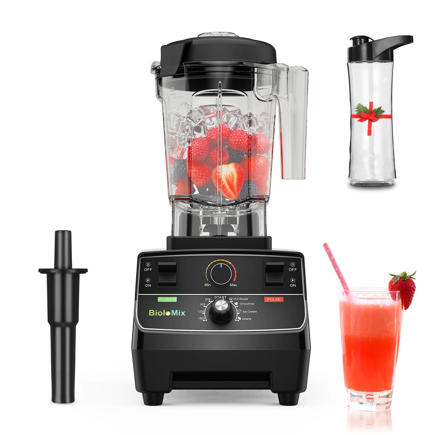 BioloMix 2200W Commercial Blender: Powerful & Versatile Kitchen Appliance