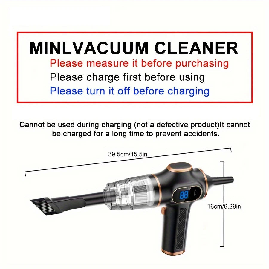 Powerful Suction: BELIBUY Portable Car & Home Vacuum