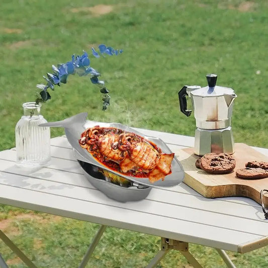 Elegant Fish-Shaped Baking Dish: Grill, Bake, & Serve!