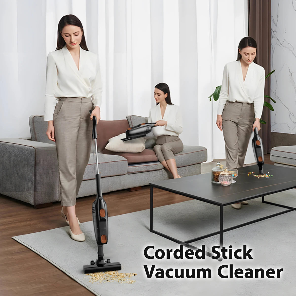 Sejoy 3-in-1 PowerStick Corded Vacuum Cleaner