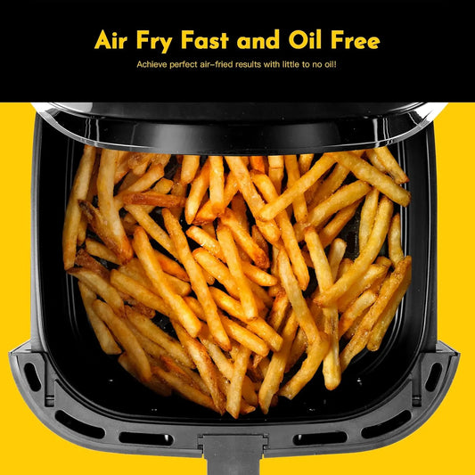 8.5QT Air Fryer: Family-Sized Crispy Meals in Minutes!
