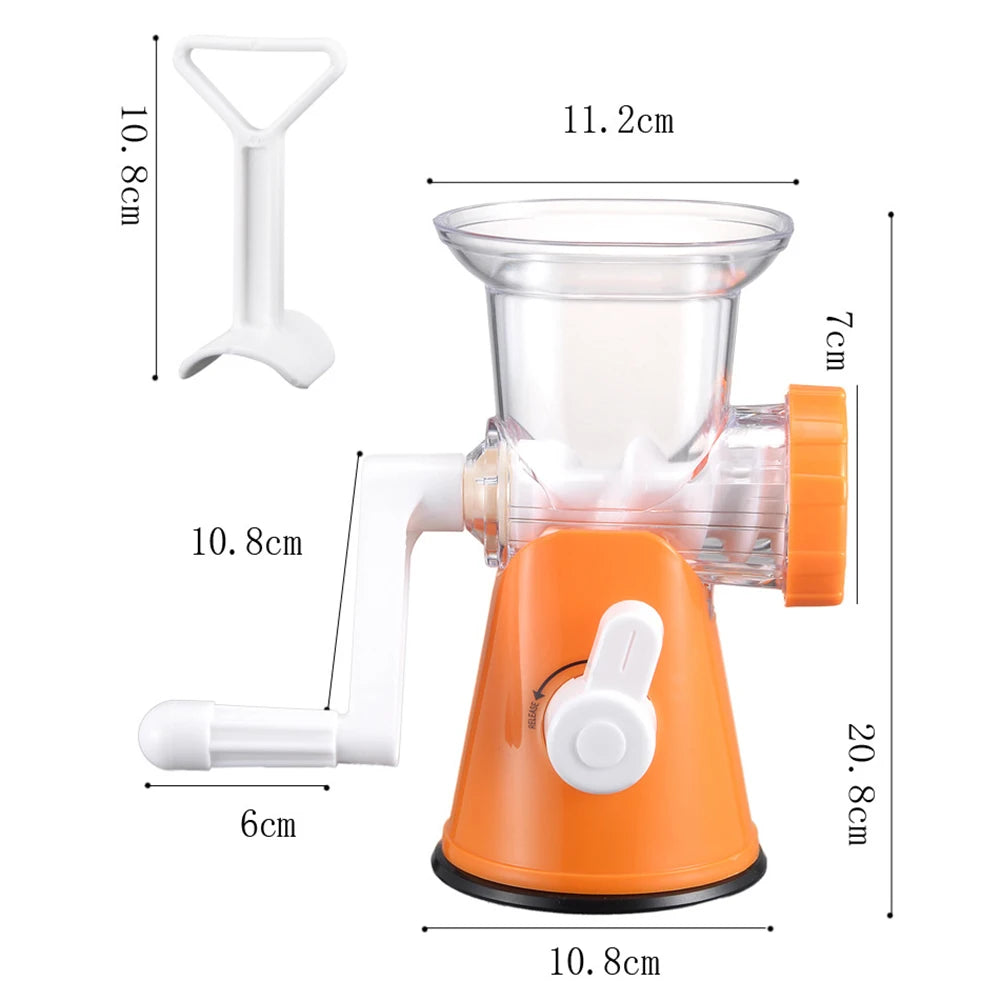 The Ultimate 3-in-1 Manual Meat Grinder, Sausage Stuffer & Pasta Maker