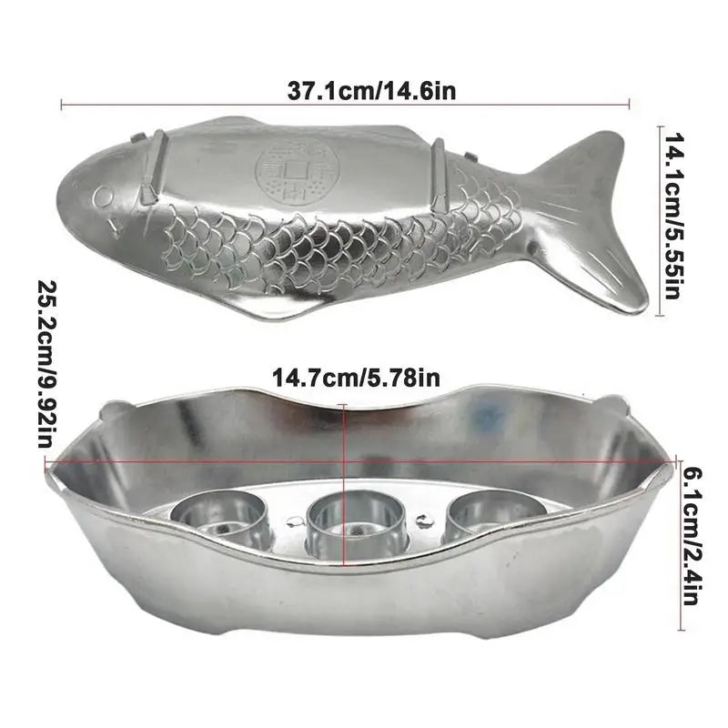 Elegant Fish-Shaped Baking Dish: Grill, Bake, & Serve!