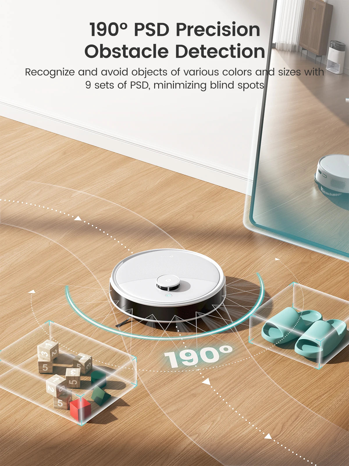 Lefant M2 Pro Self-Emptying Robot Vacuum & Mop (6000Pa Suction)