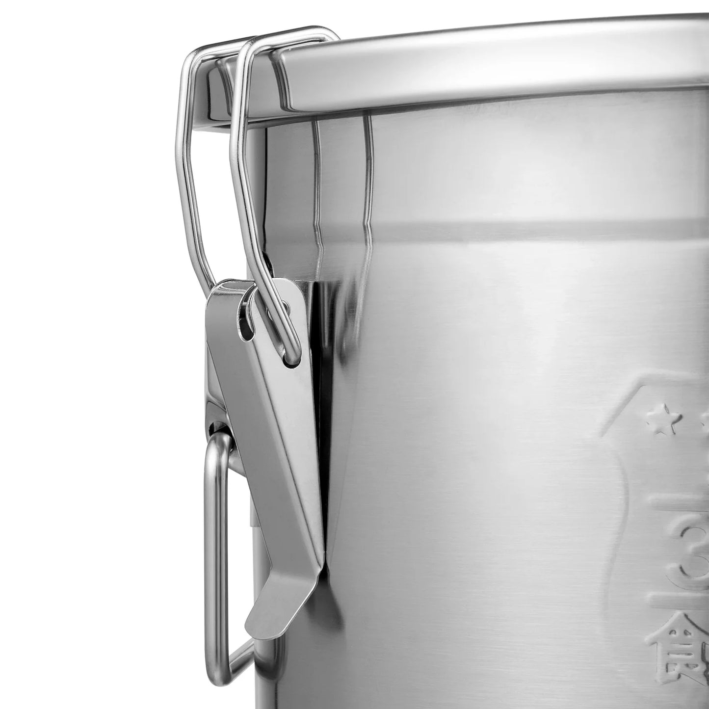 12L Stainless Steel Food Storage Container - Airtight & Durable Kitchen Canister