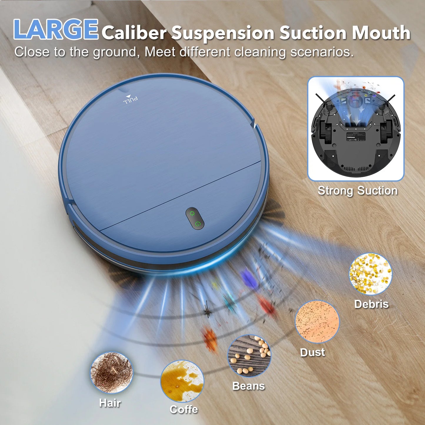 Rayfurn BR151 2-in-1 Slim Robot Vacuum & Mop with App Control