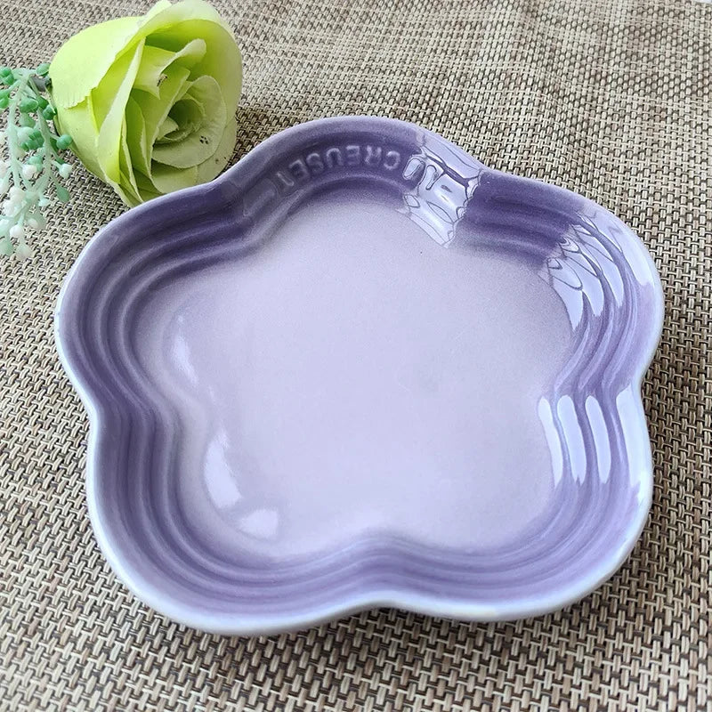 Charming Blossom Ceramic Dish - 5.5 Inch Flower Plate