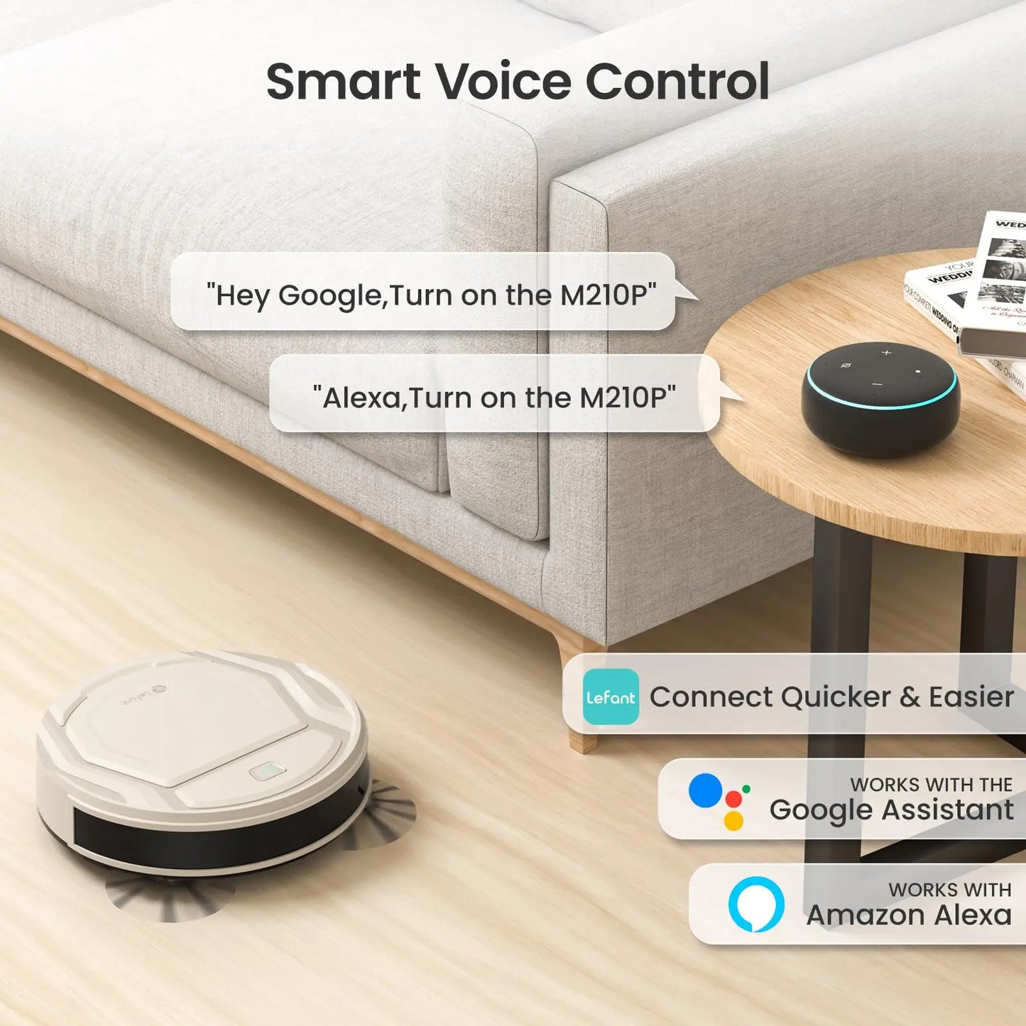 Lefant M210 Pro Smart Robot Vacuum with 2200Pa Power-Suction