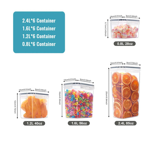 24-Piece Airtight Food Storage Set: Organize Your Pantry!