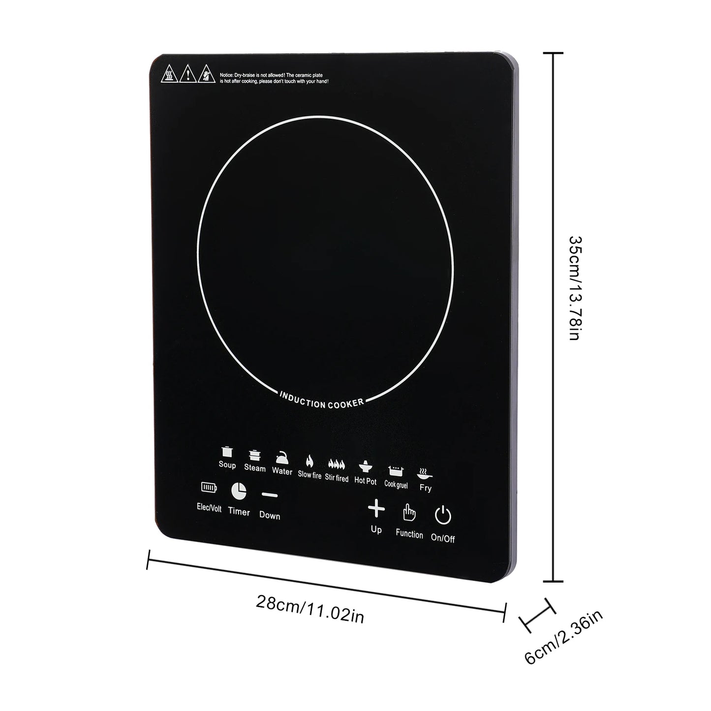 2200W Portable Induction Cooktop: Fast, Safe & Stylish Cooking