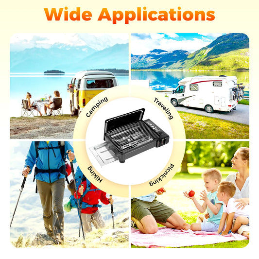 Portable Butane Gas Grill: Camp, Picnic, BBQ Anywhere!