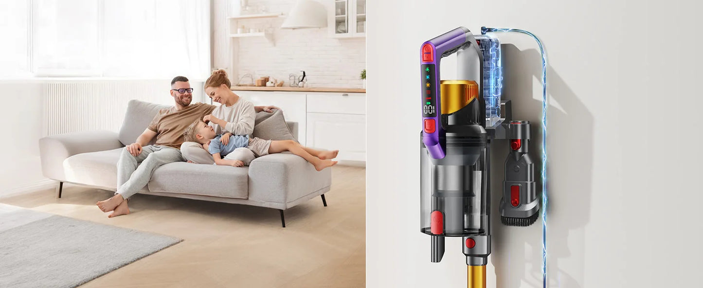 Kissof S17 Pro Powerful Cordless Vacuum Cleaner for Effortless Cleaning