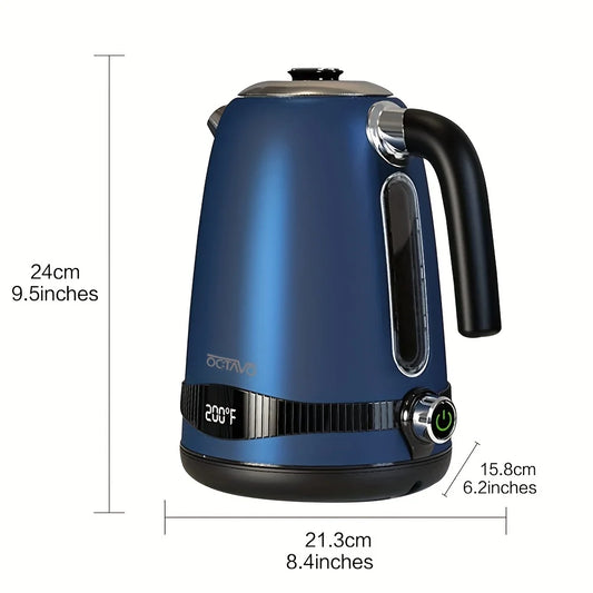 1.7L Electric Kettle: 7 Temp Settings, LED Display, Fast Boil