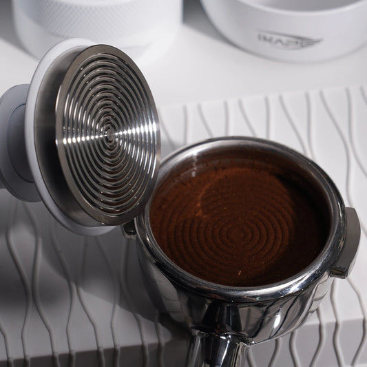 IKAPEPremium Espresso Tamper - Calibrated Spring, Stainless Steel Base