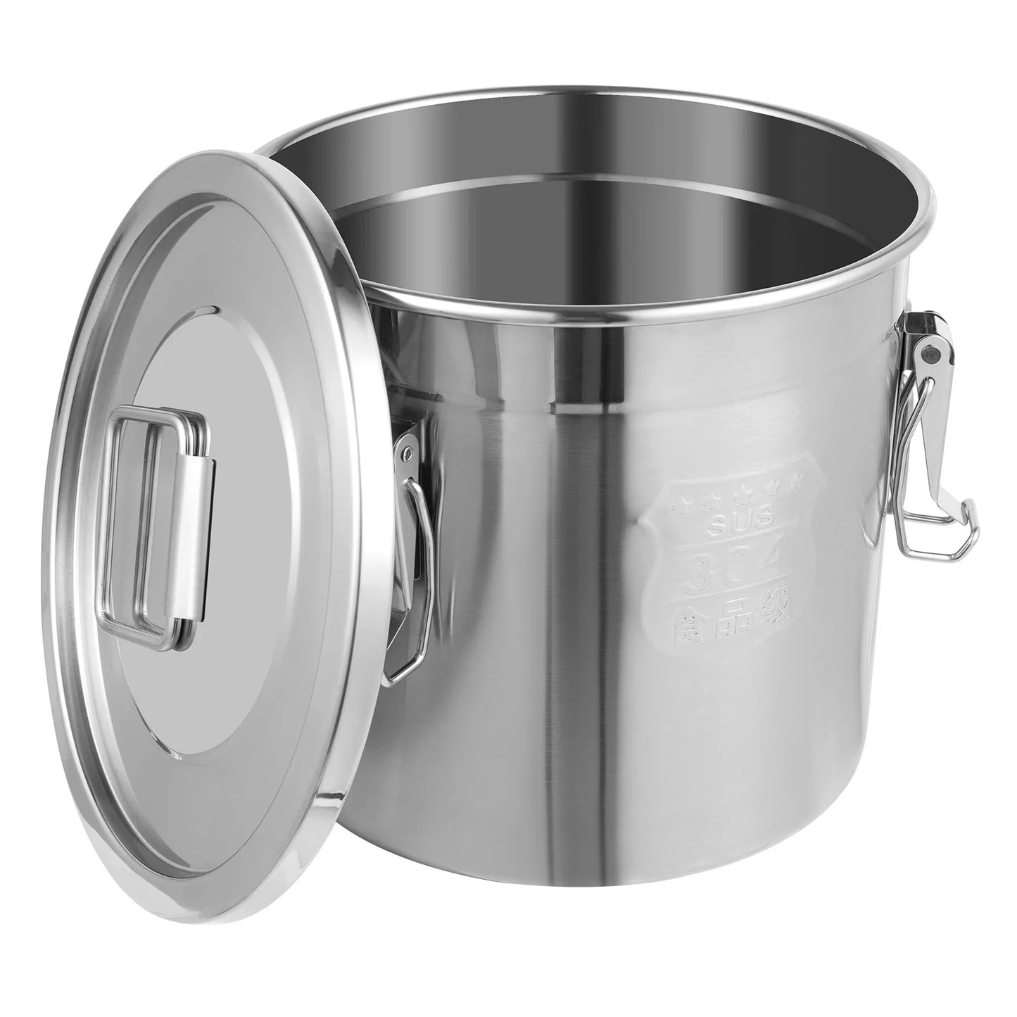 12L Stainless Steel Food Storage Container - Airtight & Durable Kitchen Canister