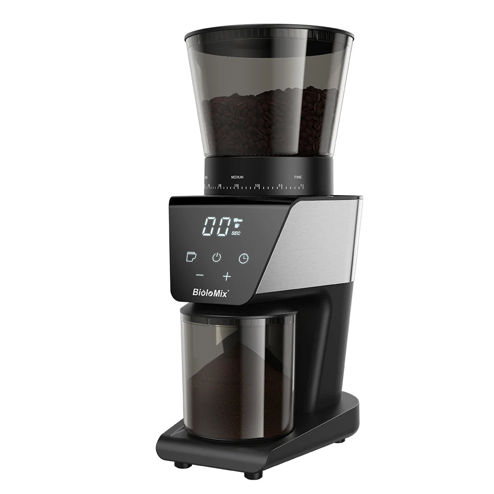 CoffArt Electric Conical Burr Grinder | 30 Settings for Espresso, Drip & French Press