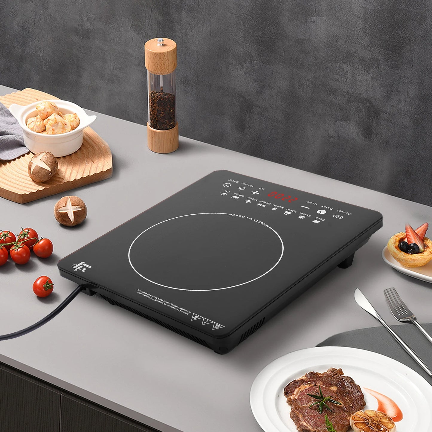 2200W Portable Induction Cooktop: Fast, Safe & Stylish Cooking