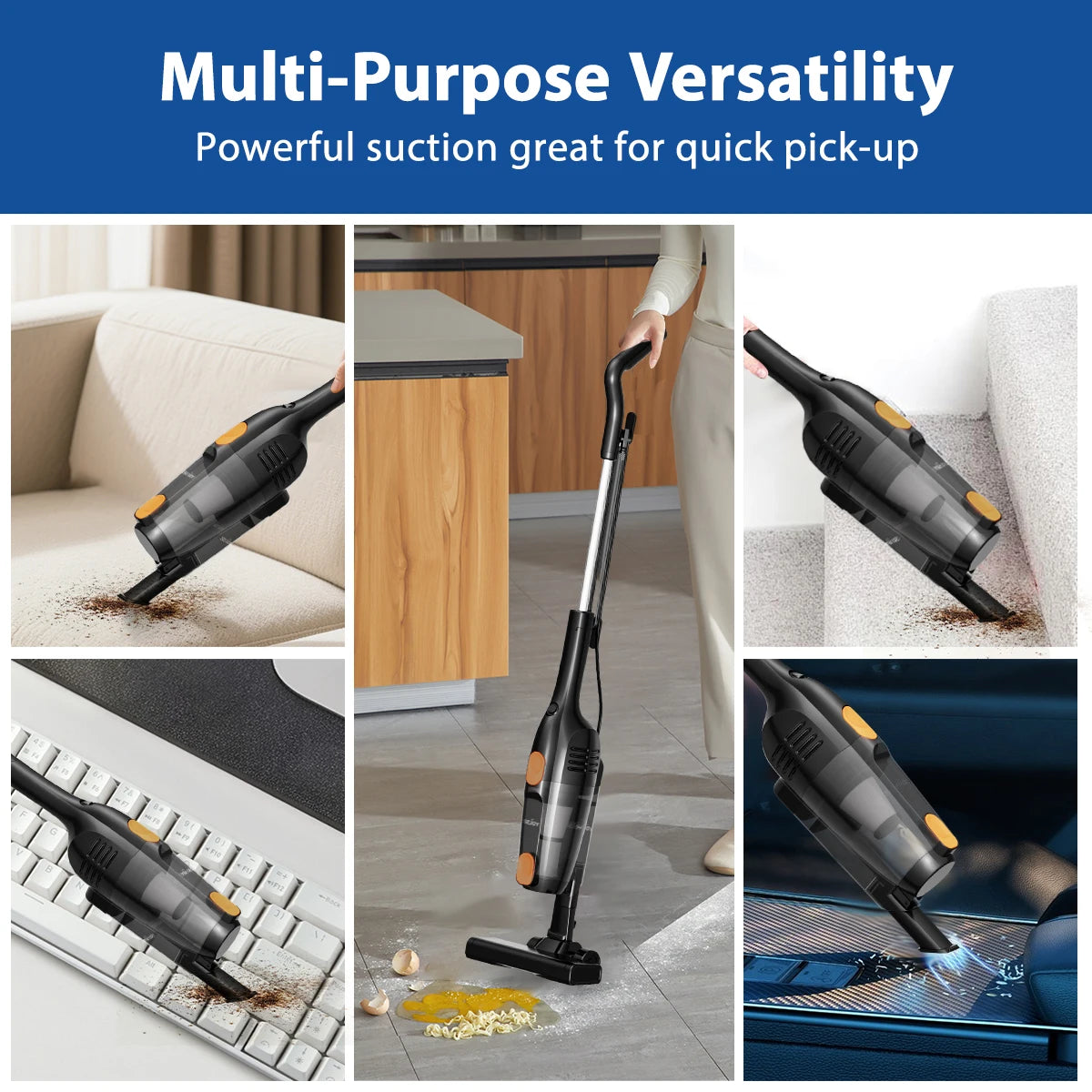 Sejoy 3-in-1 PowerStick Corded Vacuum Cleaner