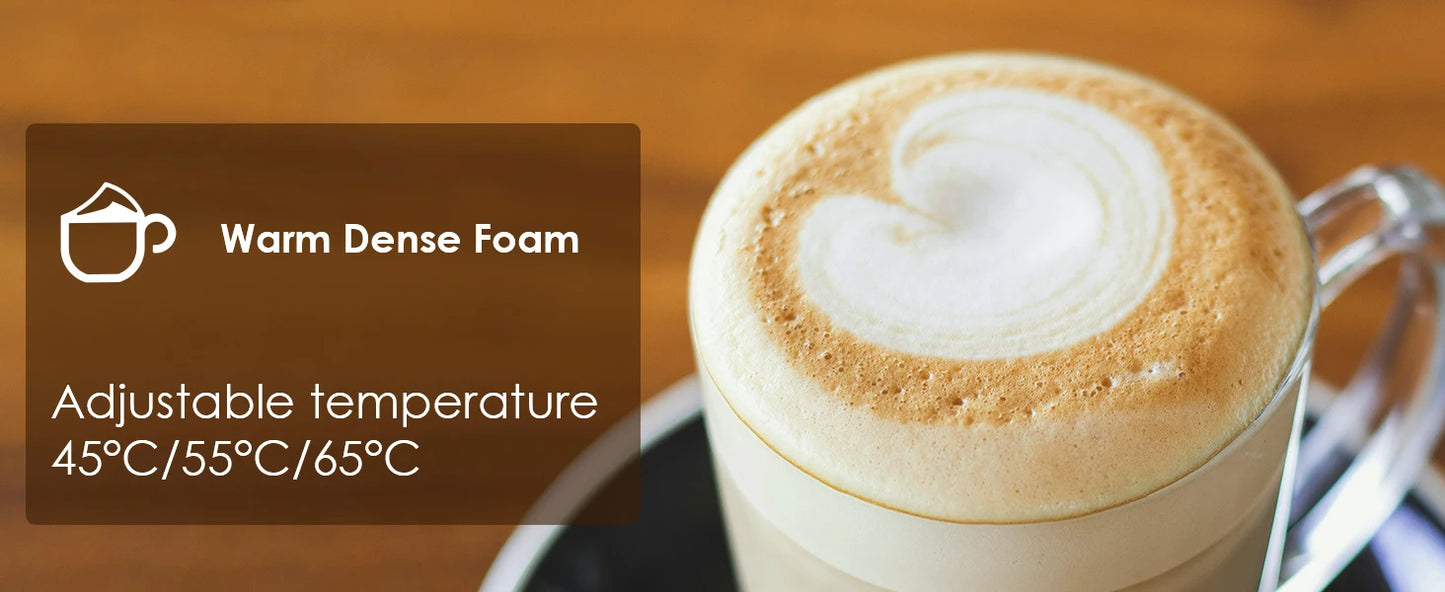 5-in-1 Milk Frother: Create Perfect Lattes at Home
