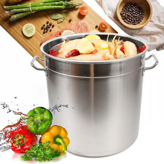 35L Commercial-Grade Stainless Steel Stock Pot