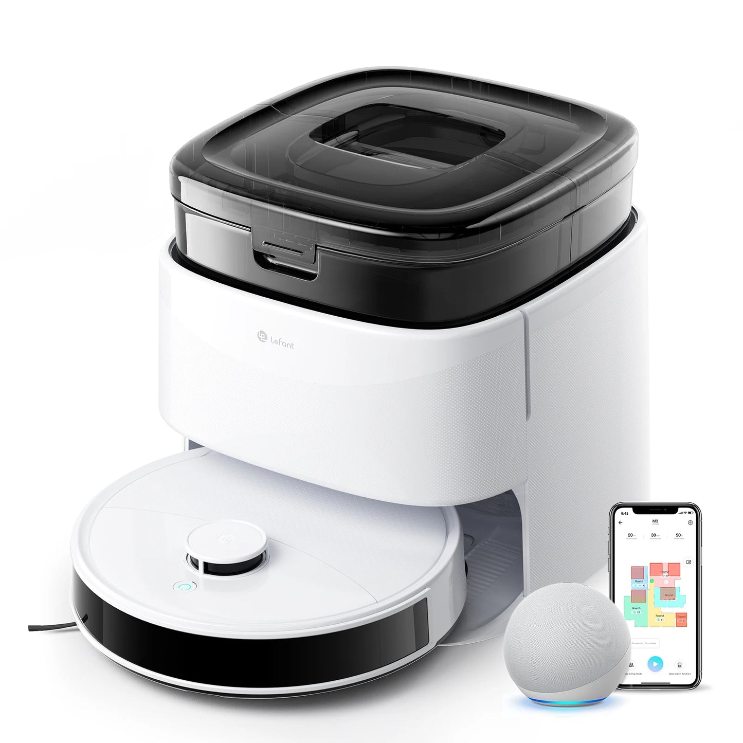 Lefant M2 Pro Self-Emptying Robot Vacuum & Mop (6000Pa Suction)