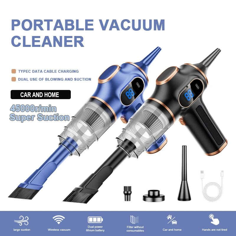 Powerful Suction: BELIBUY Portable Car & Home Vacuum