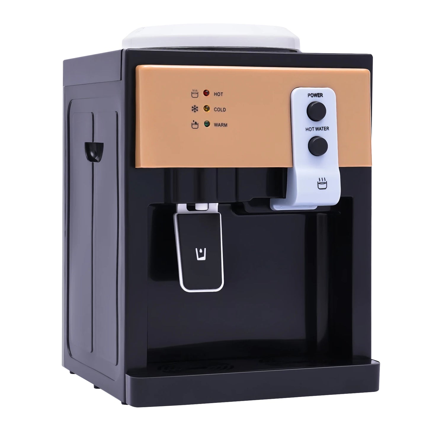 Compact Hot & Cold Water Dispenser - Desktop Water Cooler for Home & Office